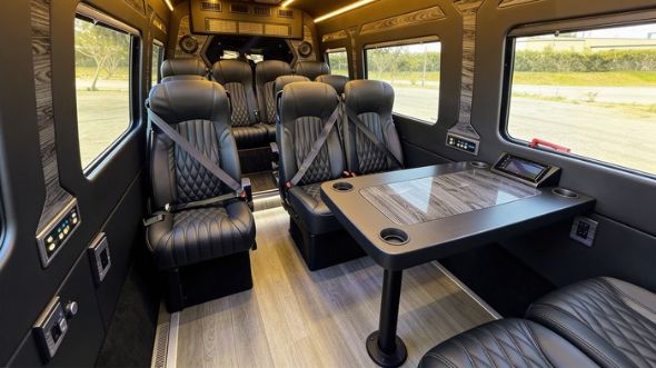 clarksville 12 passenger sprinter van interior